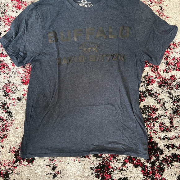 Buffalo David Bitton Other - Buffalo David Bitton Men’s Heather Dark Blue Logo Tee